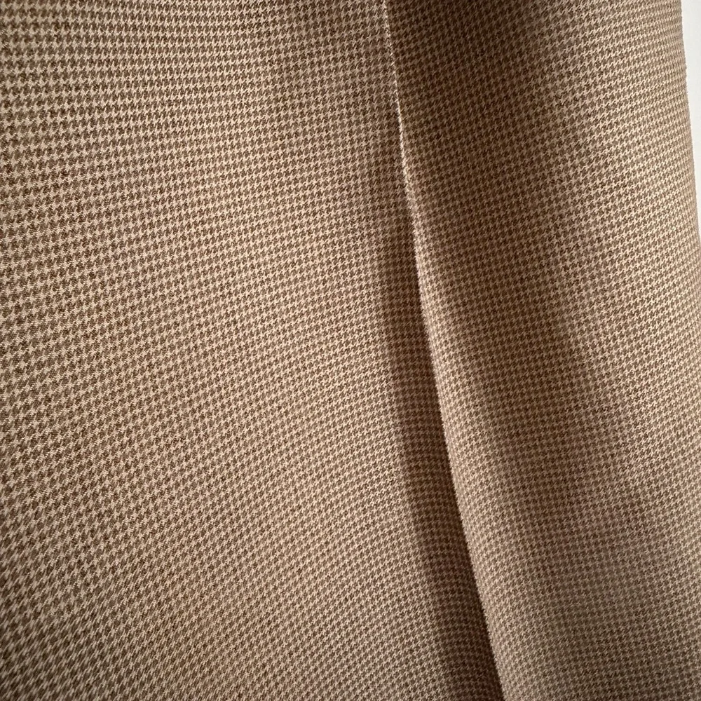 Lauren Ralph Lauren Men’s Dress Pants 38W|28 Pleat Front Tan Micro-Check Slacks - Picture 3 of 6